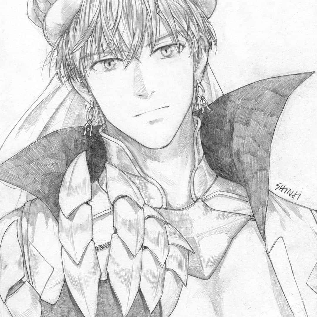 知花シンジさんのインスタグラム写真 - (知花シンジInstagram)「Gilgamesh (Caster) from Fate/Grand Order (Commission for @svangalism)  #commission #fategrandorder #castergilgamesh #fgo #fanart #animedrawing #artistsoninstagram #イラスト #ギルガメッシュ #드로잉 #일러스트」5月11日 3時55分 - artbyshinji