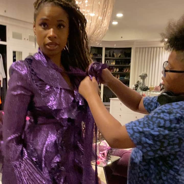 ジェニファー・ハドソンのインスタグラム：「Thank u my baby for loving mama and for taking care of me the way u do !」
