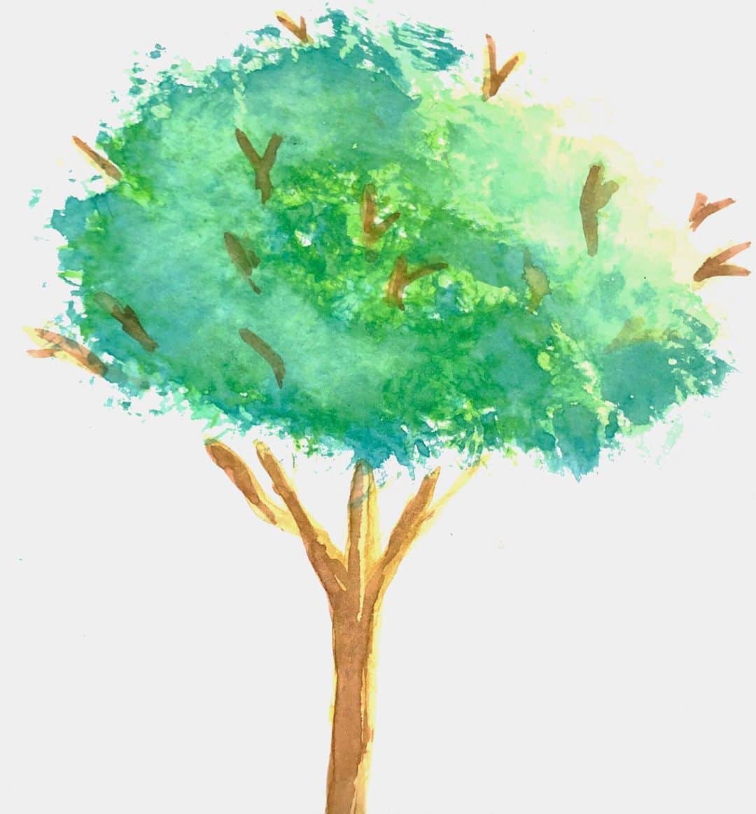 田川隼嗣さんのインスタグラム写真 - (田川隼嗣Instagram)「こんにちはー^ ^ 僕昔、ペン画にハマってた時期があって、時間もあるし、また描こうと思い いま水彩画に挑戦してます^ ^  1枚目ははじめての描いた木  2枚目は1時間練習して描いた木  練習するごとにどんどん 上達していくのを感じるので すっごく楽しいんですよね絵って ↓参考にさせていただた動画 https://youtu.be/F_Bl7JXQUTg  #水彩画  #stayhome」5月11日 19時43分 - shunji.tagawa