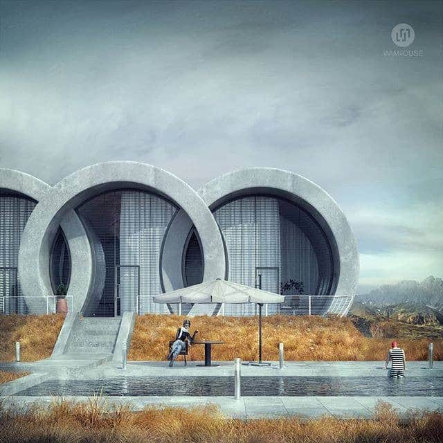 のインスタグラム：「斬新な建築・空間デザインを手掛けるポーランドのデザイン会社Wamhouse(@wamhouse )によって、Audiのシンボルマーク《Four Rings》がおうちに。  遊び心あふれる《Four Rings House》で暮らすことができたら、 あなたはこの空間で何をして過ごしたいですか？  #Audi #Audijapan #アウディ #carwithoutlimits #carsofinstagram #Audiworld #Audigenic  #車好きな人と繋がりたい #stayhome #おうち時間 #Wamhouse」