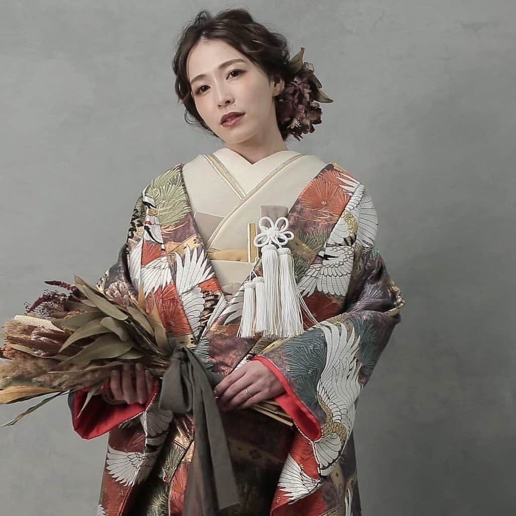 色打掛 山本寛斎 くすみカラー エメラルドグリーン