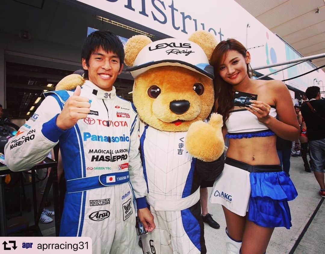 松浦みなみさんのインスタグラム写真 - (松浦みなみInstagram)「* もう7年前( °_° ) #ケバい #黒い  #repost @aprracing31 ・・・ 懐かしの〜2013 #supergt」5月11日 12時24分 - 373_matsuura