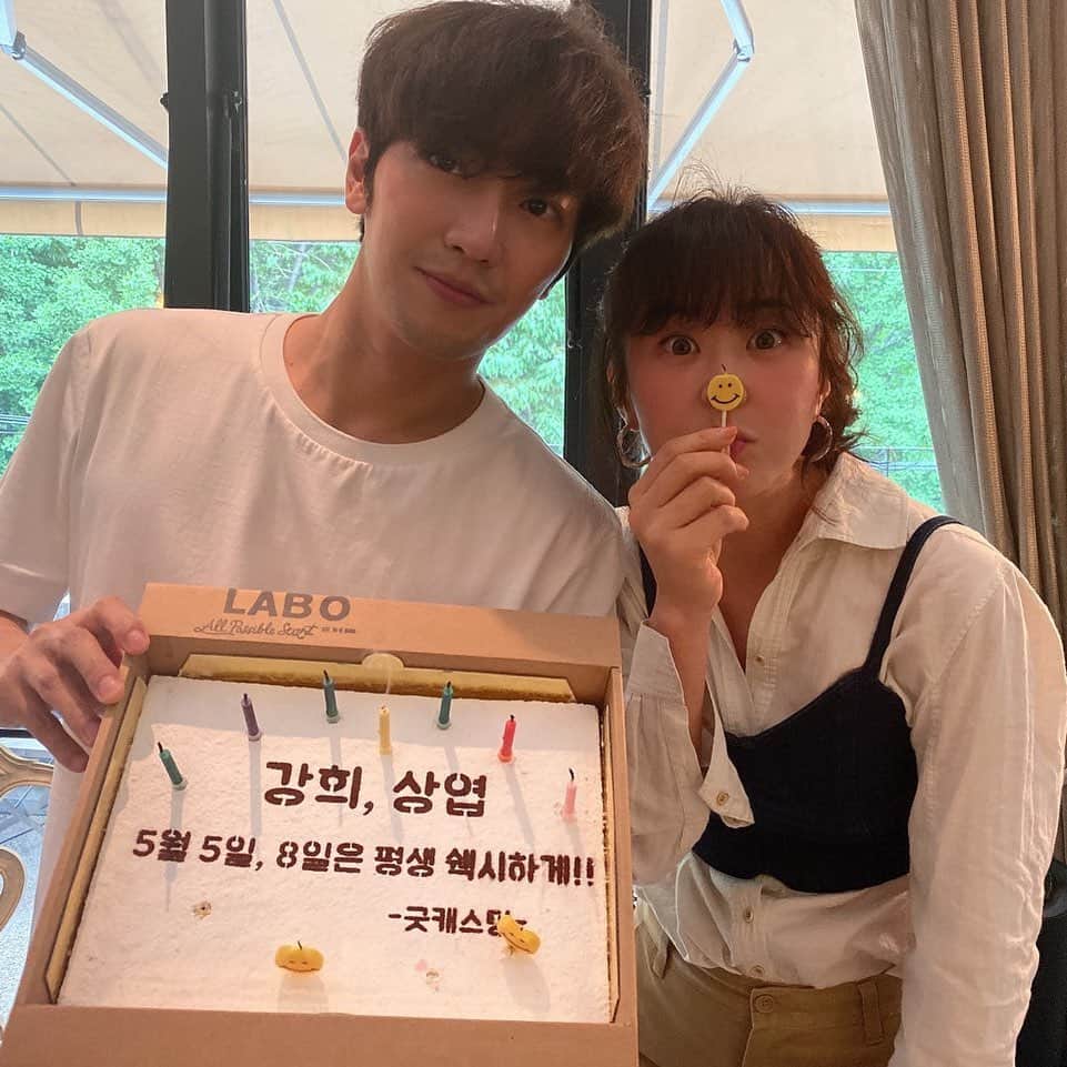 イ・サンヨプのインスタグラム：「그리고 오늘은 #굿캐스팅 오늘도 우리강짱은 날아다닙니다. #커밍순」