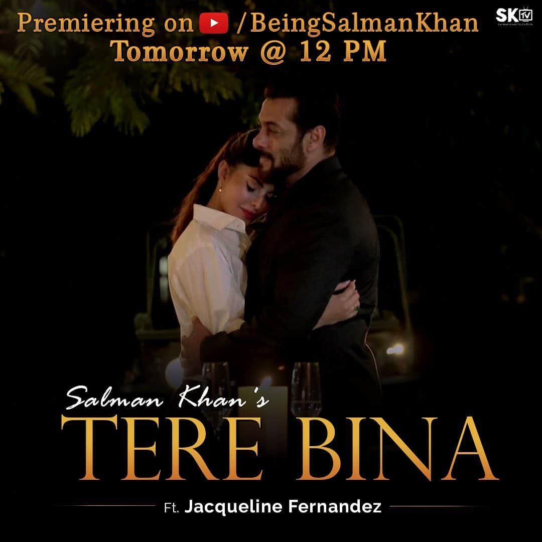 サルマン・カーンさんのインスタグラム写真 - (サルマン・カーンInstagram)「Tere Bina...coming to you at this premiere link soon! #TereBinaOutTomorrow (Link in bio)  @jacquelinef143 @ajaybhatia97 @shabbir_ahmed9 @adityadevmusic @abhiraj88 @saajan_singh23 @believe_india #IndiaFightsCorona」5月11日 15時38分 - beingsalmankhan