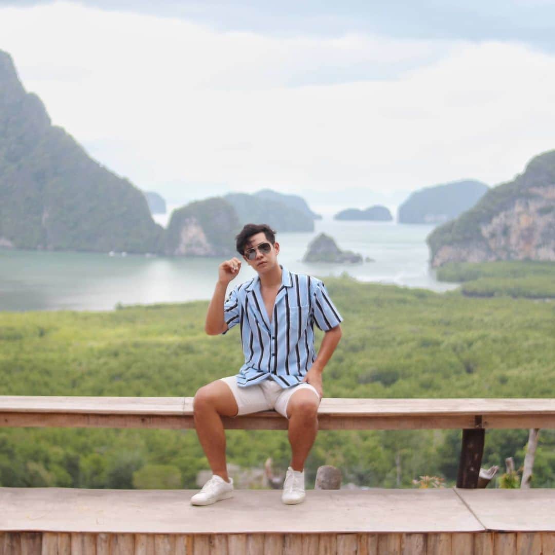 アイス・サランユーのインスタグラム：「มีแต่คิดถึง...⛰ #พังงา ..า า า า  #เที่ยวทั่วไทยกับไอซ์ศรัณยู」