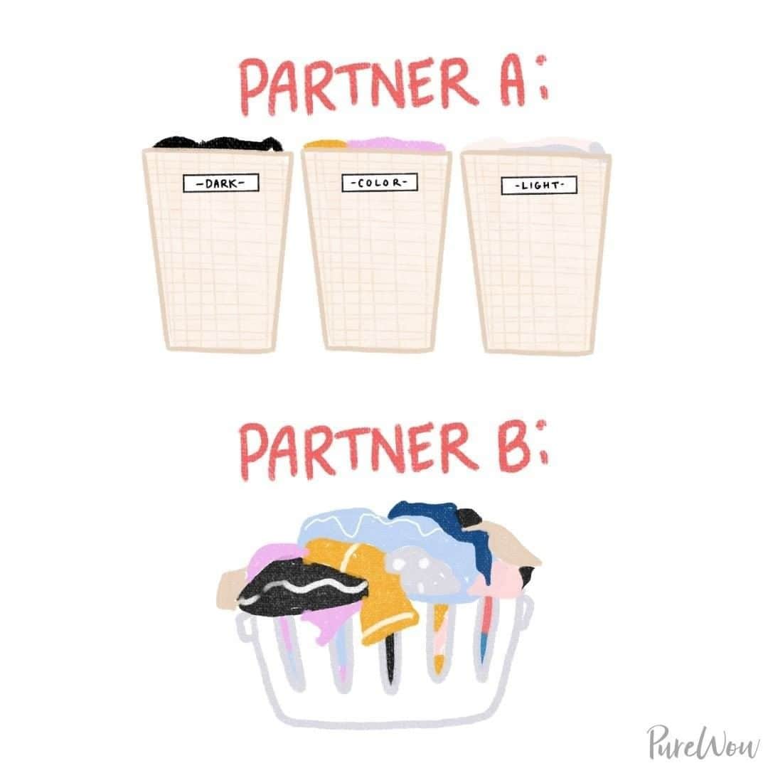 のインスタグラム：「How to do laundry if you love destroying your clothes.」