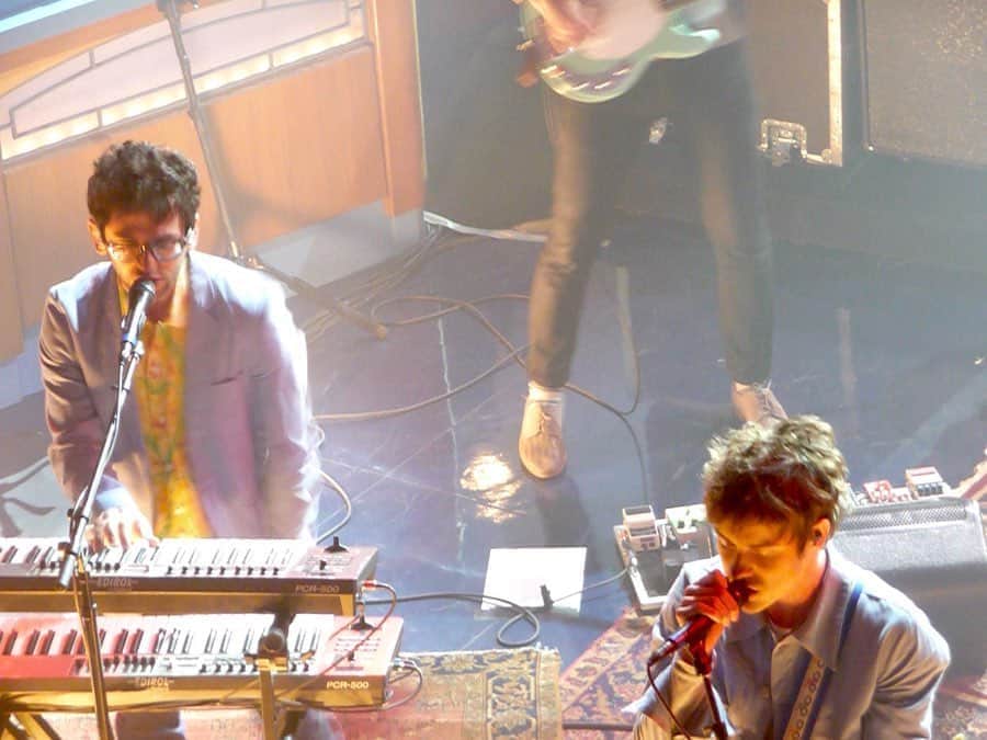 MGMTのインスタグラム：「More Congratulations-era archives! Here we are on Letterman, 5/11/10. We played “Brian Eno” on air, and an entire set for the webcast special.」