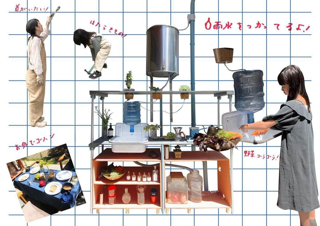 nonさんのインスタグラム写真 - (nonInstagram)「アノニマスタジオwebで連載中「かぞくのブリコラージュ」その2が公開されました。 その2は「循環型野外キッチンfor娘」。 かぞくのブリコラージュのインスタ @kazo_bri  プロフィール欄から記事にとべます  #かぞくのブリコラージュ  #アノニマスタジオ」5月11日 22時05分 - non19841120