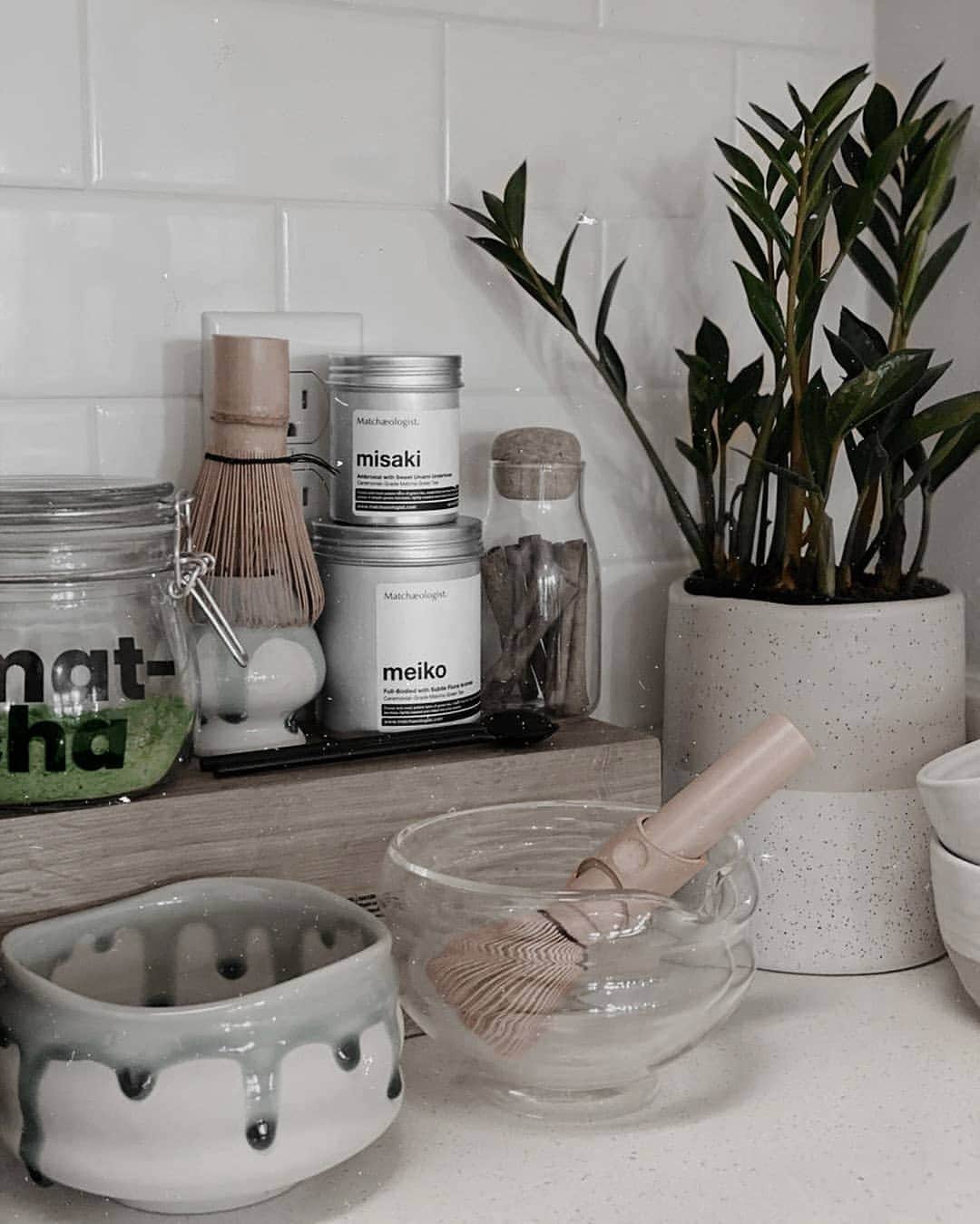 Matchæologist®さんのインスタグラム写真 - (Matchæologist®Instagram)「We absolutely love the look of @kiaracol’s special #Matcha corner featuring our Misaki™ and Meiko™ Ceremonial Matcha 🌿, Glass Katakuchi Matcha Bowl, and Full-hand Chasen! 🍵 #QuarantineInStyle #IsolateInComfort . Do you have your own personal Matcha corner at home? Leave us a comment below! . Explore our range of artisanal matcha and treat your taste buds to the most delectable-tasting matcha green tea 🍃, because YOU deserve only the best! . Visit our website 👉 bio link @Matchaeologist ⠀⠀⠀⠀⠀⠀⠀⠀⠀ Matchæologist® #Matchaeologist Matchaeologist.com」5月11日 23時02分 - matchaeologist