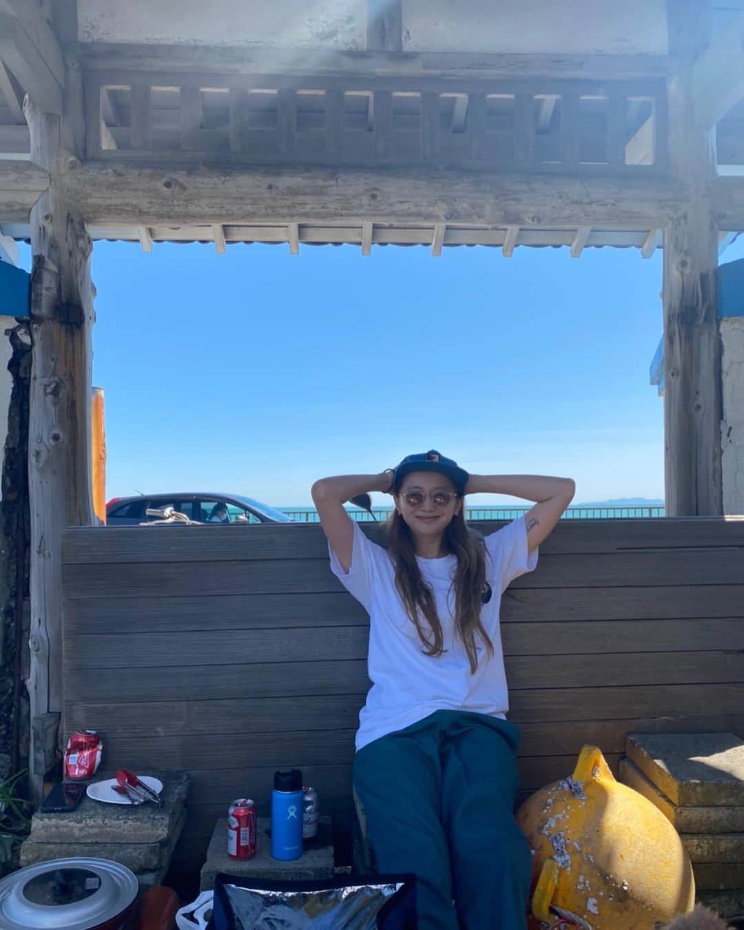 のインスタグラム：「はやくおでかけしたいねぇ💭 家は家でやる事あって楽しいけどやっぱり外に出てる時が一番リフレッシュできるよね〜 キャンプ行きたいなぁ〜」