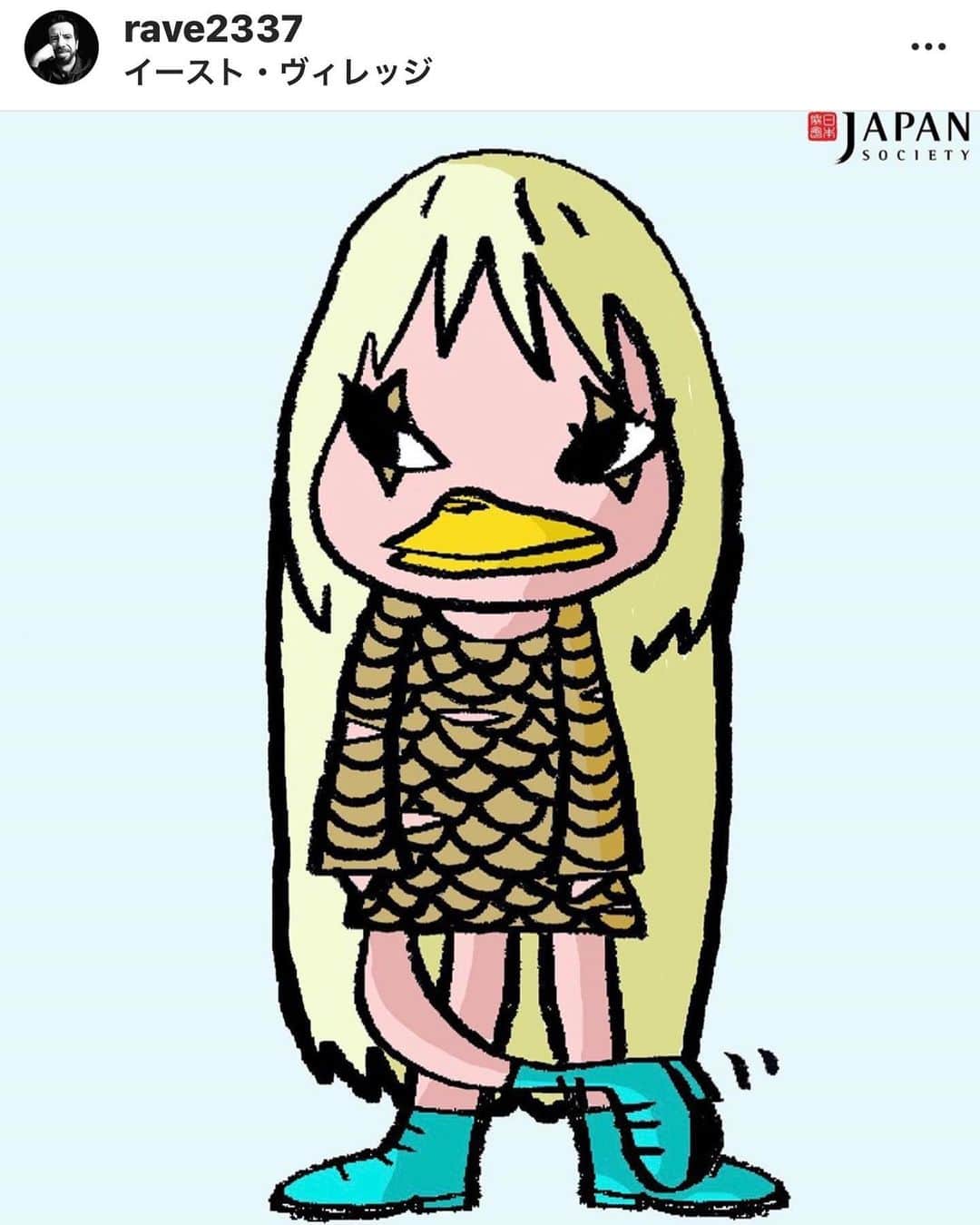 奈良美智のインスタグラム：「Love those images❤️ Thank you for your cooperation! ↓ Download ↓ https://www.japansociety.org/resources/content/7/7/3/6/documents/JapanSociety-NaraDrawing.pdf」