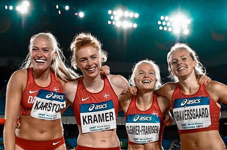 イダ・カーストフさんのインスタグラム写真 - (イダ・カーストフInstagram)「Exactly one year ago we qualified for the World championship. Let there be more moments like this🙏🏼 • • #athlete #athletics #sprint #worldchampionship #japan #yokohama #relay #running #girls #happy #missit #moments」5月12日 3時58分 - idakkarstoft