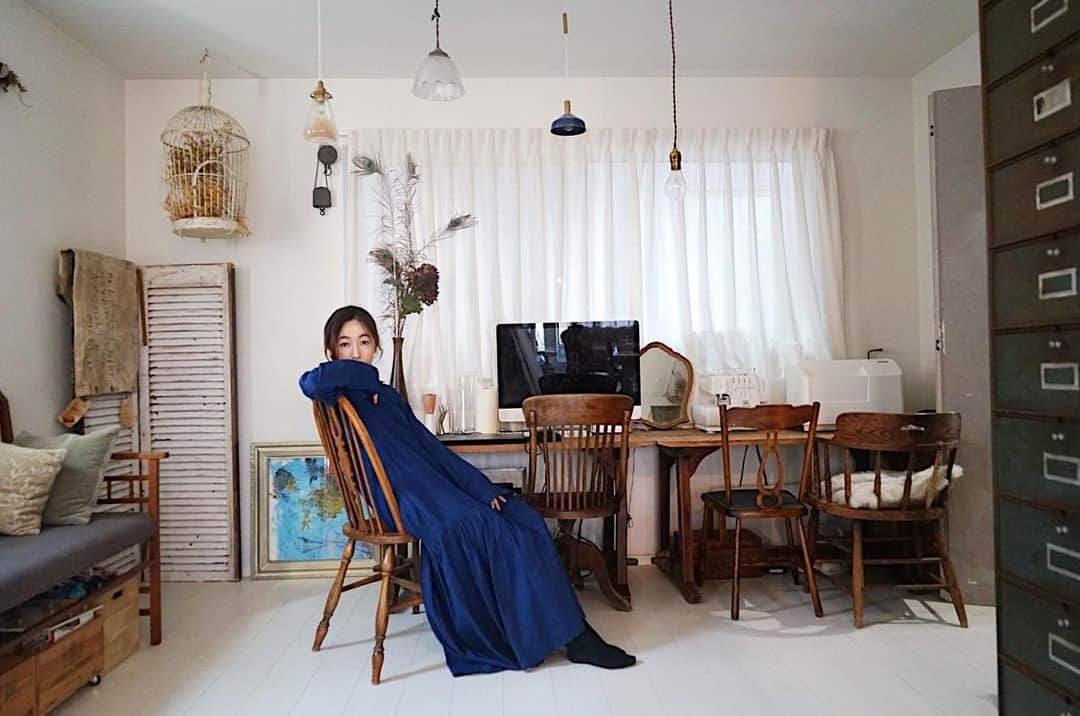 norikoのインスタグラム：「お気に入りのワンピースを着て気分を上げる♡」