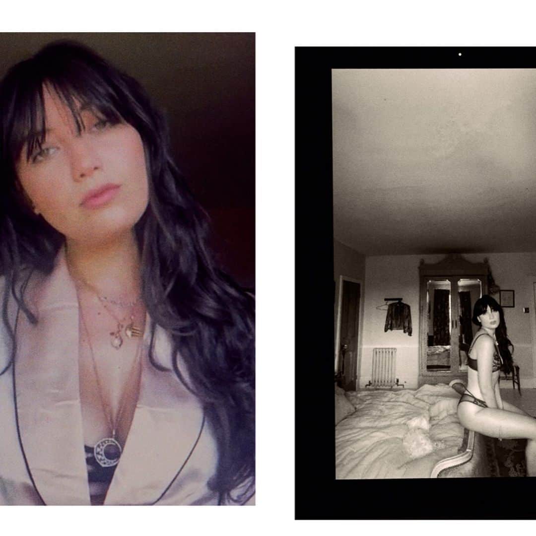 Agent Provocateurさんのインスタグラム写真 - (Agent ProvocateurInstagram)「Left To Your Own Devices: digital date between friends. This intimate portrait series of @daisylowe was captured over Skype by friend @pixielevinson 💗 featuring our favourite Essie Bra and Classic Silk PJs. Head to Stories to see the diary.  We love these captured moments over digital hangouts with friends. Make a digital date with AP and share it with us... #LeftToYourOwnDevices #AgentProvocateur」5月12日 6時25分 - agentprovocateur
