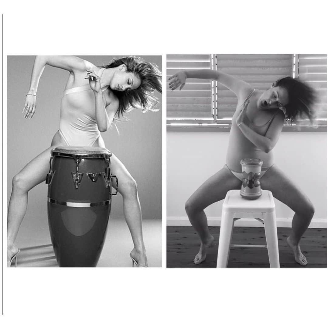 セレステ・バーバーのインスタグラム：「Rhythm is a dancer. At home. With whiplash and a black and white filter. #celestechallengeaccepted #celestebarber  #funny  #jlo」