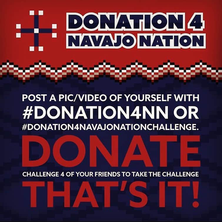 サラ・ウェイン・キャリーズさんのインスタグラム写真 - (サラ・ウェイン・キャリーズInstagram)「okay @byellowtail - #donation4navajonationchallenge accepted!  i made my donation to support our friends in Navajo country - who will soon surpass NYC in #Covid19 cases.  and i nominate @jonnybernthal @bigbaldhead @officialjoshholloway & @dominicpurcell to take the challenge next.  okay boys, it goes like this: 1. make a donation - link in my bio 2. share the graphic in this post or take a pic of yourself with a sign reading #donation4NNchallenge 3. challenge 4 friends to join us (4 is a very important number to Navajo people) 4. watch how fast we can make a difference to folks who need our love & support 💕」5月12日 6時54分 - sarahwaynecallies