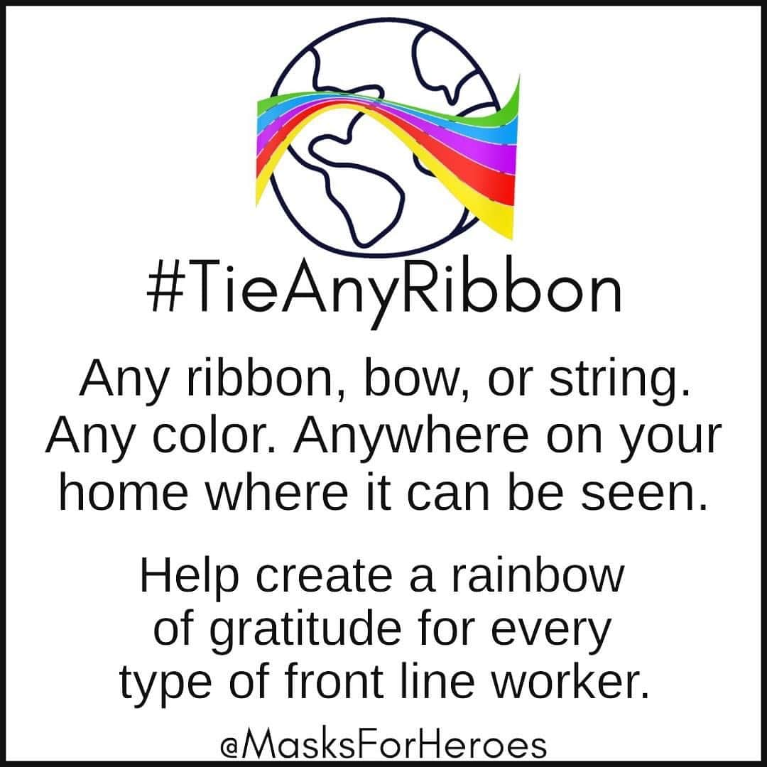 ジェリー・ライアンさんのインスタグラム写真 - (ジェリー・ライアンInstagram)「Join me in thanking our front line workers! I joined the #TieAnyRibbon movement and tied a ribbon/bow to the front of my house to show front line workers my thanks and support. It’s simple… find anything you already have in your house, such as gift ribbon or even a towel if that’s all you have, and tie it somewhere visible on your home. A tree, balcony, mailbox.  Choose any color so we can make a rainbow of thanks for everyone working the front lines. Be sure to share your photos on social media and use the hashtag #TieAnyRibbon!」5月12日 7時43分 - jerilryan