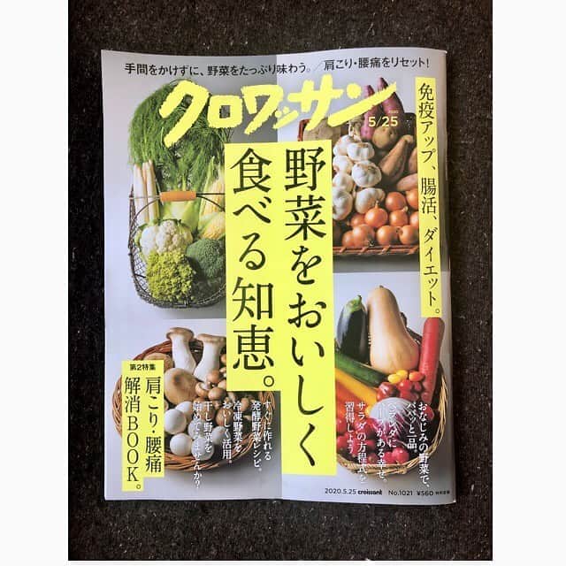 加藤紀子のインスタグラム：「いつもは読者として楽しませて頂いている雑誌“クロワッサン”、 今発売中の「野菜をおいしく食べる知恵」号に、畑メイトさんと一緒に取材して頂きました！！ 育てる楽しみ味わう喜びを語る…っていうか、丸々一冊読み応えあり✨ 大好きなマナさんもあのページに！このレシピやりたい（発酵野菜のレシピ）など、たまらない号。  見かけたらお手に取って頂けたら嬉しいです。  #クロワッサン #カトノリ農園  #畑からこんにちは #畑チャンネル」