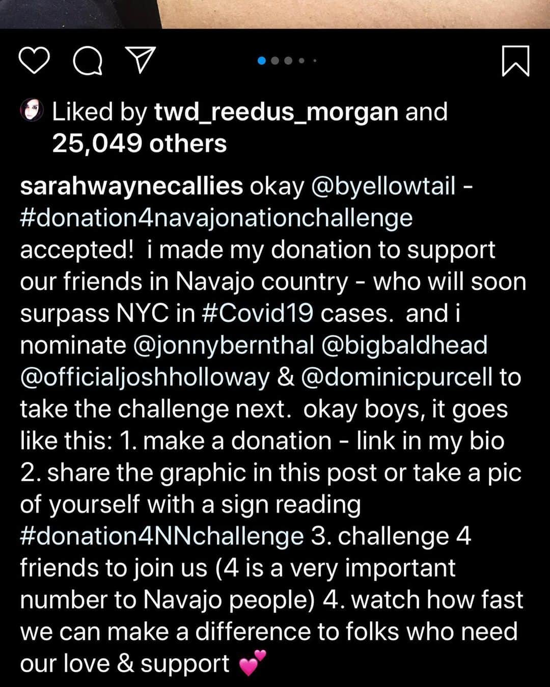 ノーマン・リーダスさんのインスタグラム写真 - (ノーマン・リーダスInstagram)「Me n eye did it. And thank you @sarahwaynecallies for turning me on to this. Ok @jeffreydeanmorgan @marilynmanson @shadinyc @mickey_rourke_  sending this to u ❤️. ( adding @joshbrolin in this cause he’s the coolest. I cheated I’m sorry )」5月12日 9時42分 - bigbaldhead