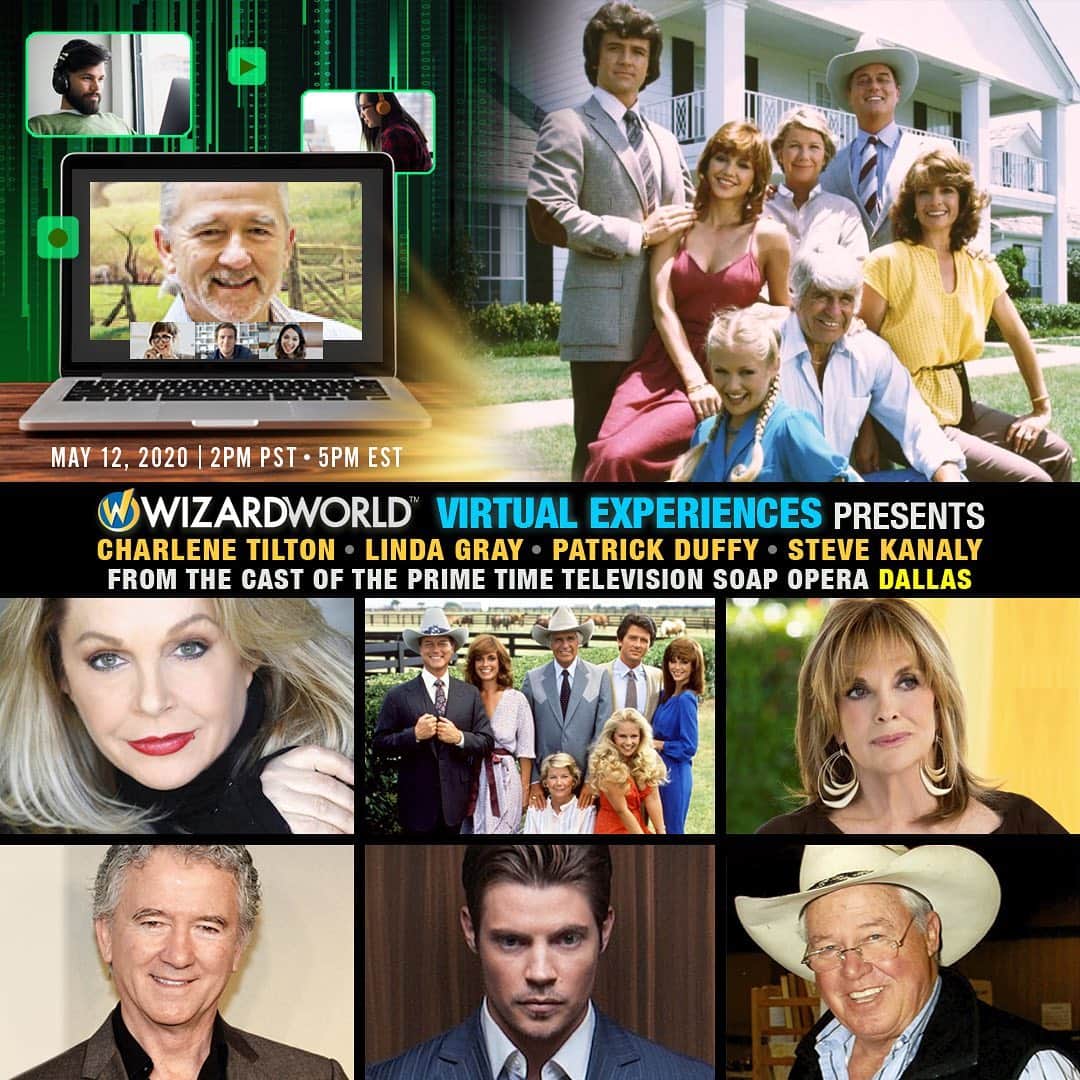 ジョッシュ・ヘンダーソンのインスタグラム：「Doin this really cool event tomorrow online with some of my ole DALLAS cast mates !! Come check it out and hangout with us. Videos live chats autographs etc. LINK IN BIO :)」