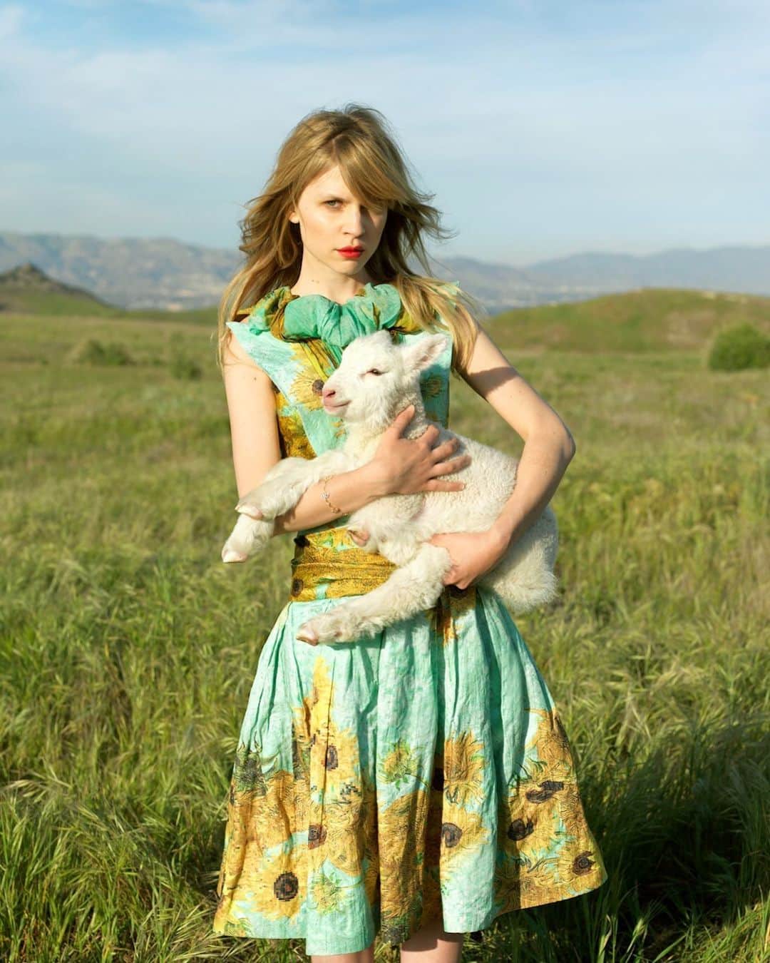 のインスタグラム：「Clemence Poesy wears Rodarte SS12 for @vanityfair (ph: Autumn de Wilde). #rodarte #clemencepoesy」
