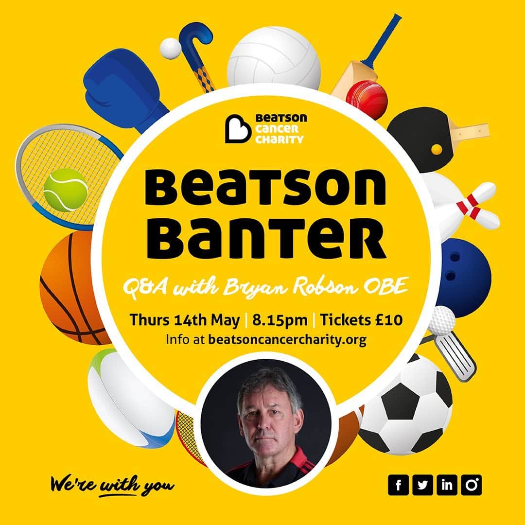 ブライアン・ロブソンのインスタグラム：「Looking forward to taking part with BeastonBanter, all proceeds go to charity.」