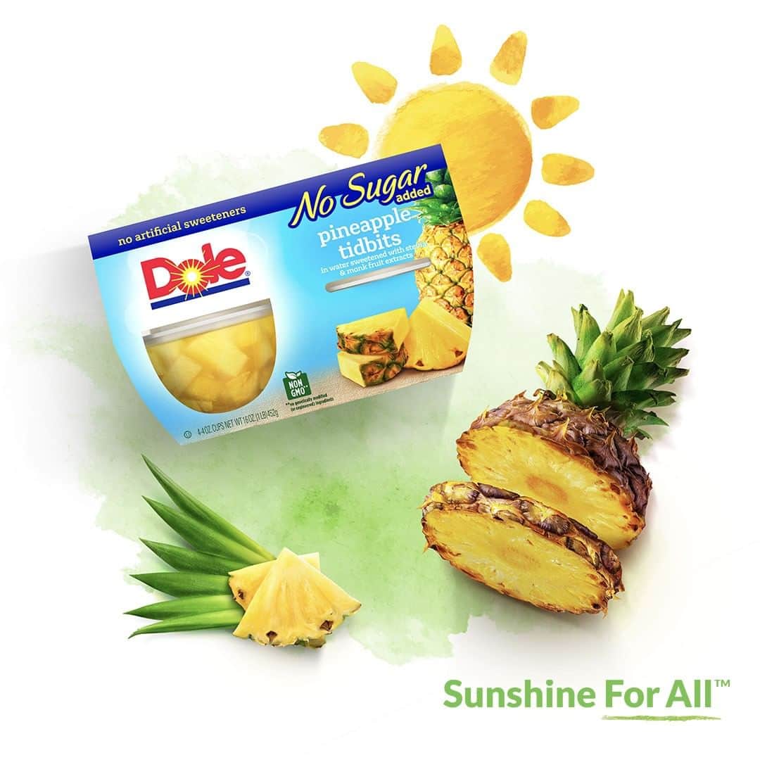 Dole Packaged Foods（ドール）のインスタグラム：「Snacks are so much better when you don’t have to add sugar to them to taste great. No sugar added, no added guilt.」