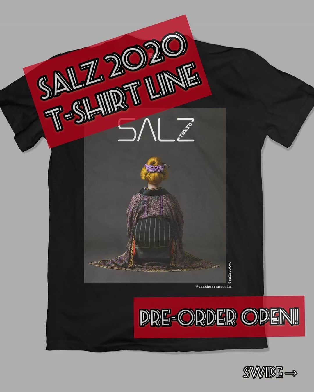 Anji SALZさんのインスタグラム写真 - (Anji SALZInstagram)「🎉SALZ Tokyo 2020 Kimono Shirt line🎉 Will close pre-order momentarily so if you wanted to get a tee please order within the next 48 hours🥰  Used the quarantine time to work on a new line of shirts featuring the artwork created with many amazing creatives 😍  As last time, I will share profits with everyone involved and the worldwide shipping is free ✈️ Printed in Japan - these will be shipped June/July however due to COVID there might be changes in the schedule.  Which design is your favorite? . 🌏www.salz-tokyo.com or link in story/bio. .🎉SALZ 2020 新作Tシャツ🎉 プレオーダーはまもなく終了❤️ 素晴らしいクリエーターとコラボした着物アートを着物は着ない人にも届けたい気持ちです。 もちろん売り上げはクリエーター達とシェアしますよ。  日本国内プリント。 発送予定は6月下旬7月ですが、新型コロナて変更になる場合もございます。  デザインのどっちが好き？🌸 🌏www.salz-tokyo.com」5月13日 0時39分 - salztokyo