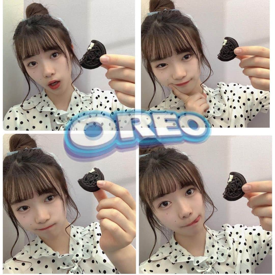 永瀬かこのインスタグラム：「♥♥♥ ・ 誘惑に負けた。 家にお菓子があるとつい食べちゃう🤭」