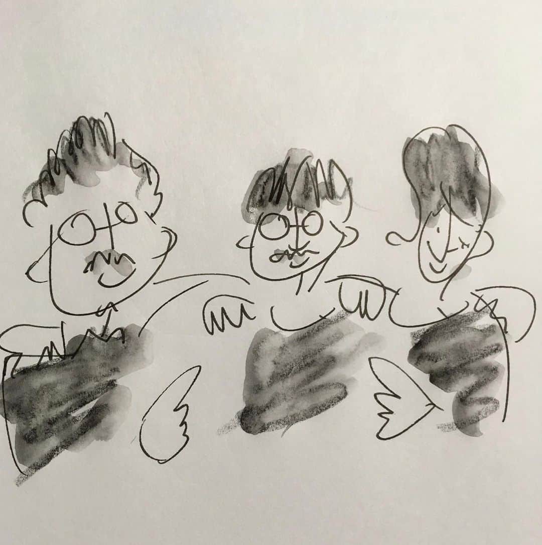 のインスタグラム：「ナガイケジョーさんによる、我々。  Bass!Bass!Bass!」