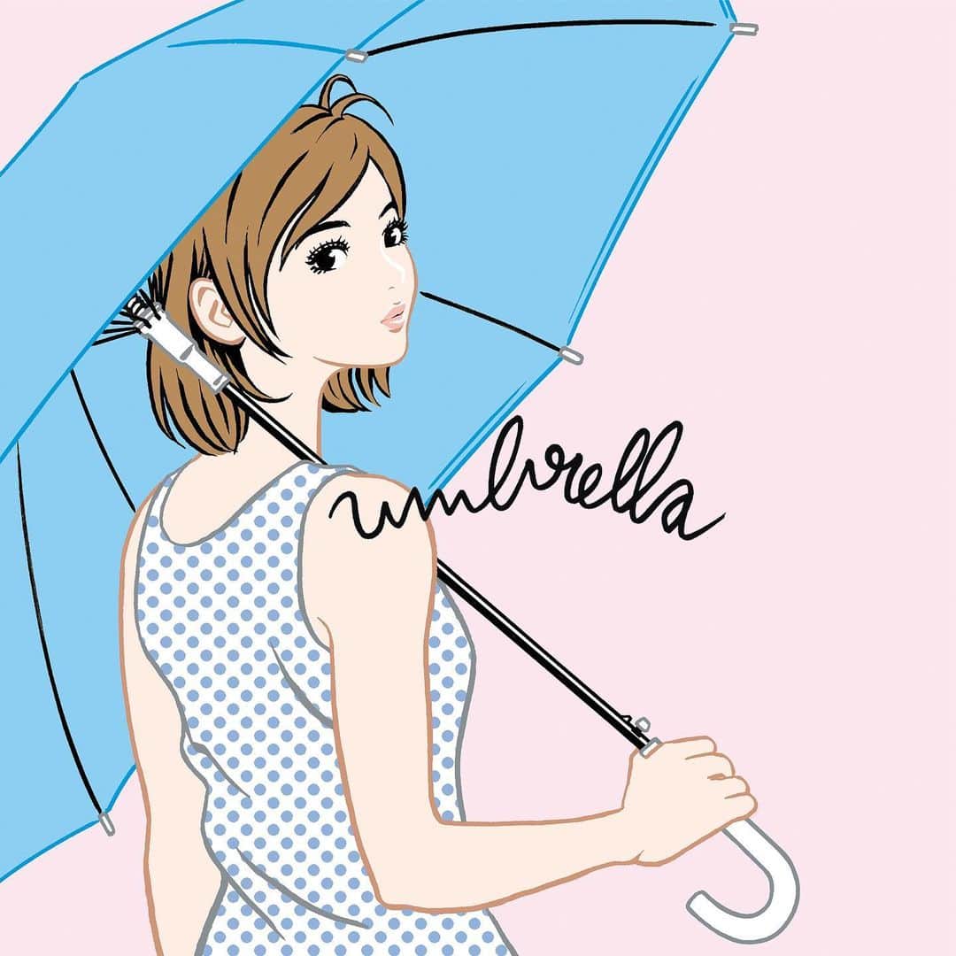 江口寿史のインスタグラム：「SEKAI NO OWARIさんの新曲「umbrella / Dropout」のCDジャケットのイラストを担当しました。描いたのは２ヵ月ほど前です笑。この事態で延期していた発売日も６月24日に決定したようです。とてもいい曲なので是非。」