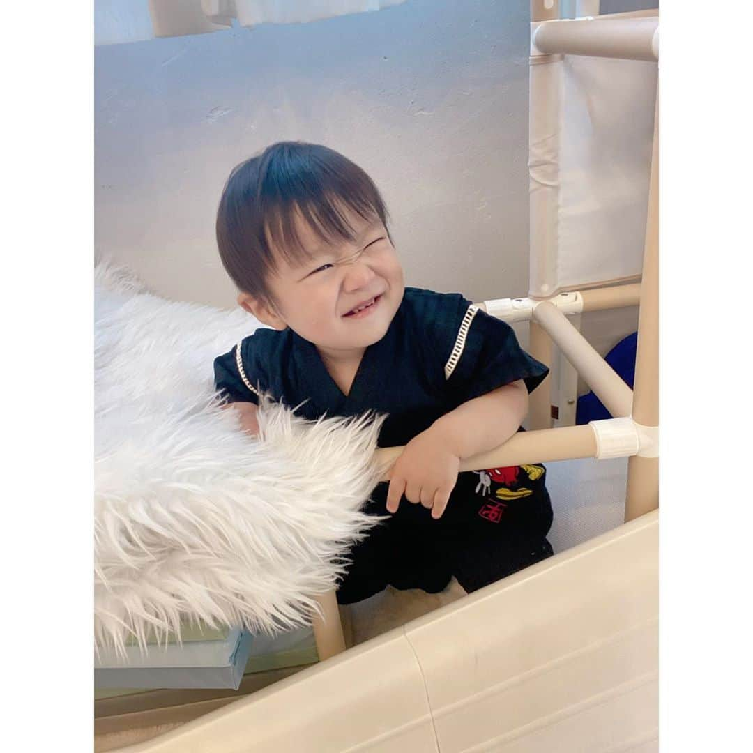 辻希美さんのインスタグラム写真 - (辻希美Instagram)「甚平boy👶💕 #甚平 #幸空 #一歳五カ月 #青空のおさがり #4人目はおさがり大活躍 #👶💕」5月12日 22時15分 - tsujinozomi_official