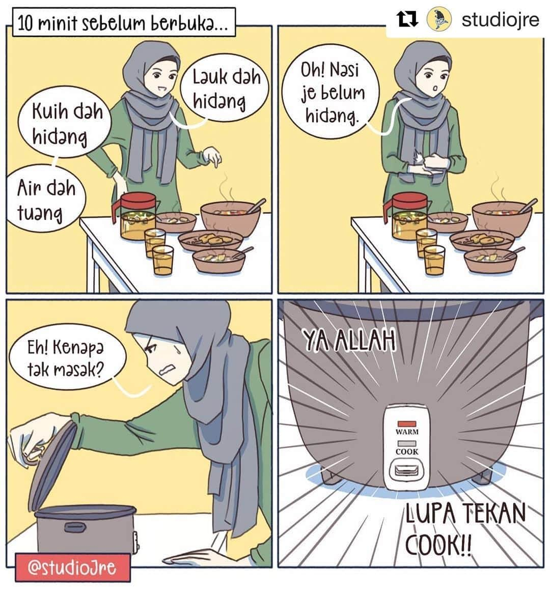 Koleksi Komik Malaysiaさんのインスタグラム写真 - (Koleksi Komik MalaysiaInstagram)「#Repost @studiojre with @get_repost ・・・ ● alkisah Puan Hajah lupa tekan button 'cook' 🤣 . . . . . . . . . #art #komik #komikmalaysia #koleksikomikmalaysia #gengkomik #tabs4 #samsung #autodesksketchbook #adobephotoshop #koleksikomik #digitalart #sketch #digitaldrawing #instaart #doodle #hzrnzhri #studiojre」5月13日 18時11分 - tokkmungg_exclusive