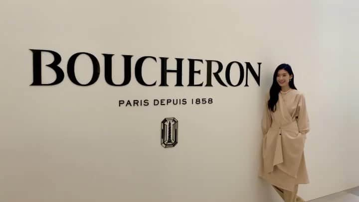 チョン・ウンチェのインスタグラム：「day of @boucheron 🔸🔻🔹」