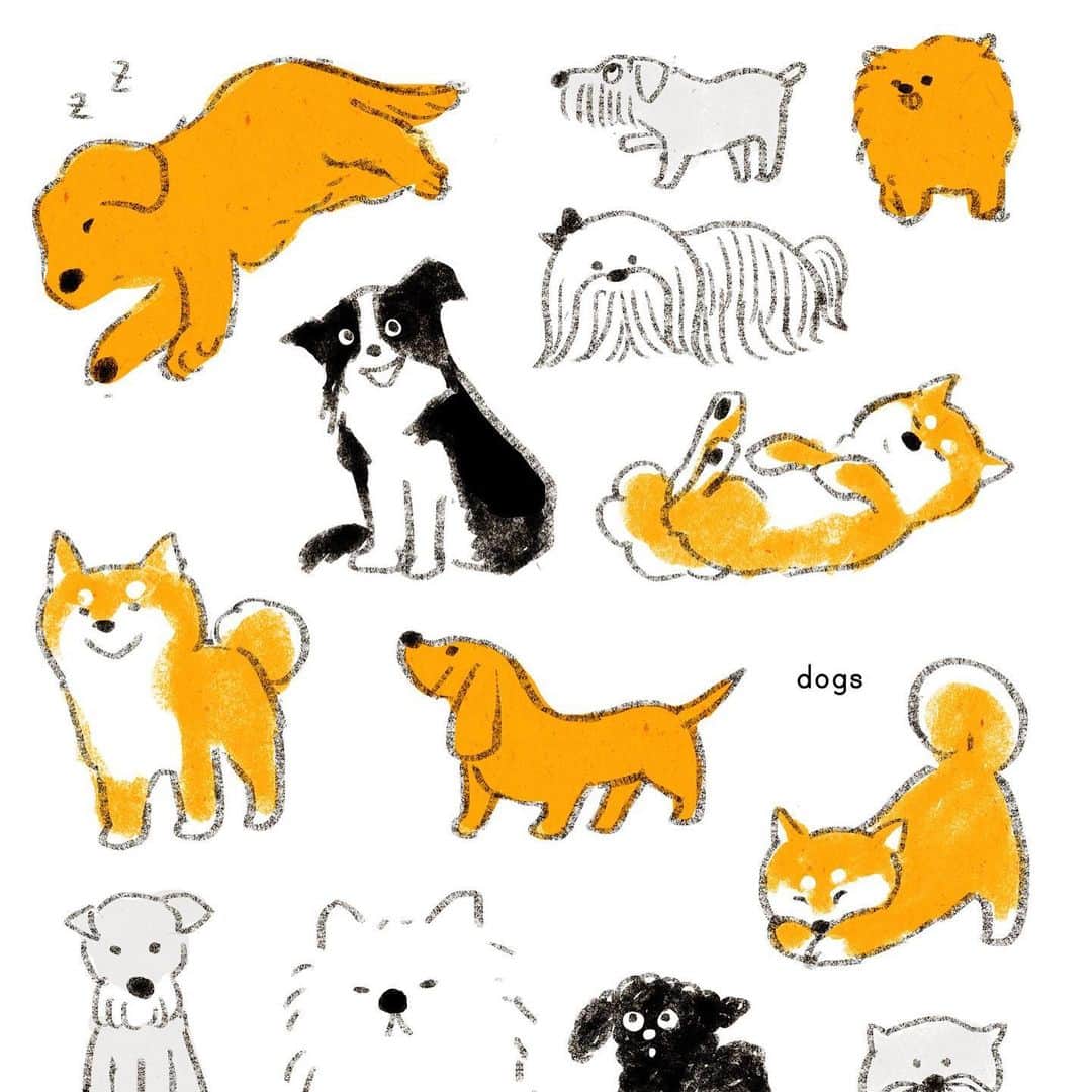momoroさんのインスタグラム写真 - (momoroInstagram)「愛犬の日 #dog#犬#illustration #momoro#ももろ#イラスト」5月13日 12時25分 - momoro6666
