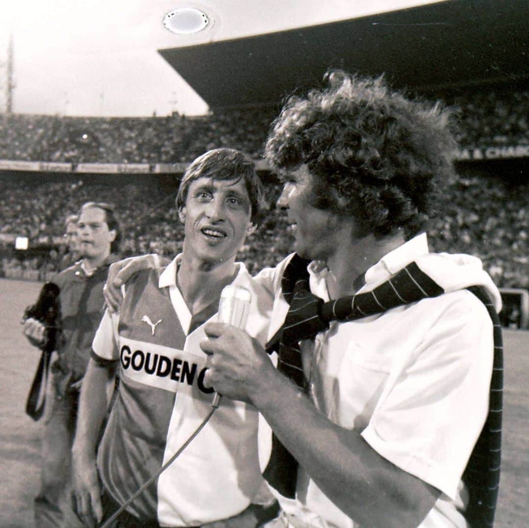 ヨハン・クライフのインスタグラム：「🔙 #OTD in 1984, Johan Cruyff played his last career game ever, winning the Dutch league with Feyenoord. 📸 Cruyff Management」