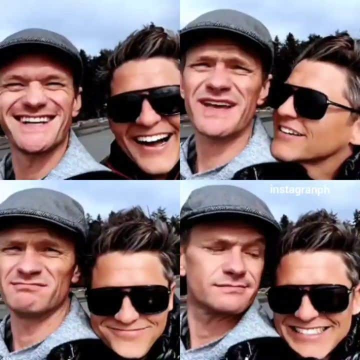 ニール・パトリック・ハリスのインスタグラム：「Made an edit of some of my favorite gifs. 🥰👬 #neilpatrickharris #davidburtka #nph #tagsforlikes #actors #lovethem #handsome #chef #myedit #gifs #throwback #couple #husbands @nph @dbelicious ❤❤」