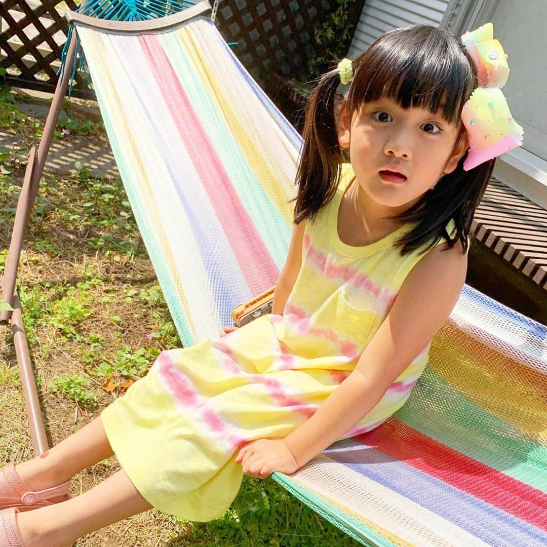山口尚美のインスタグラム：「いつもピンクなのに珍しく黄色🌼」