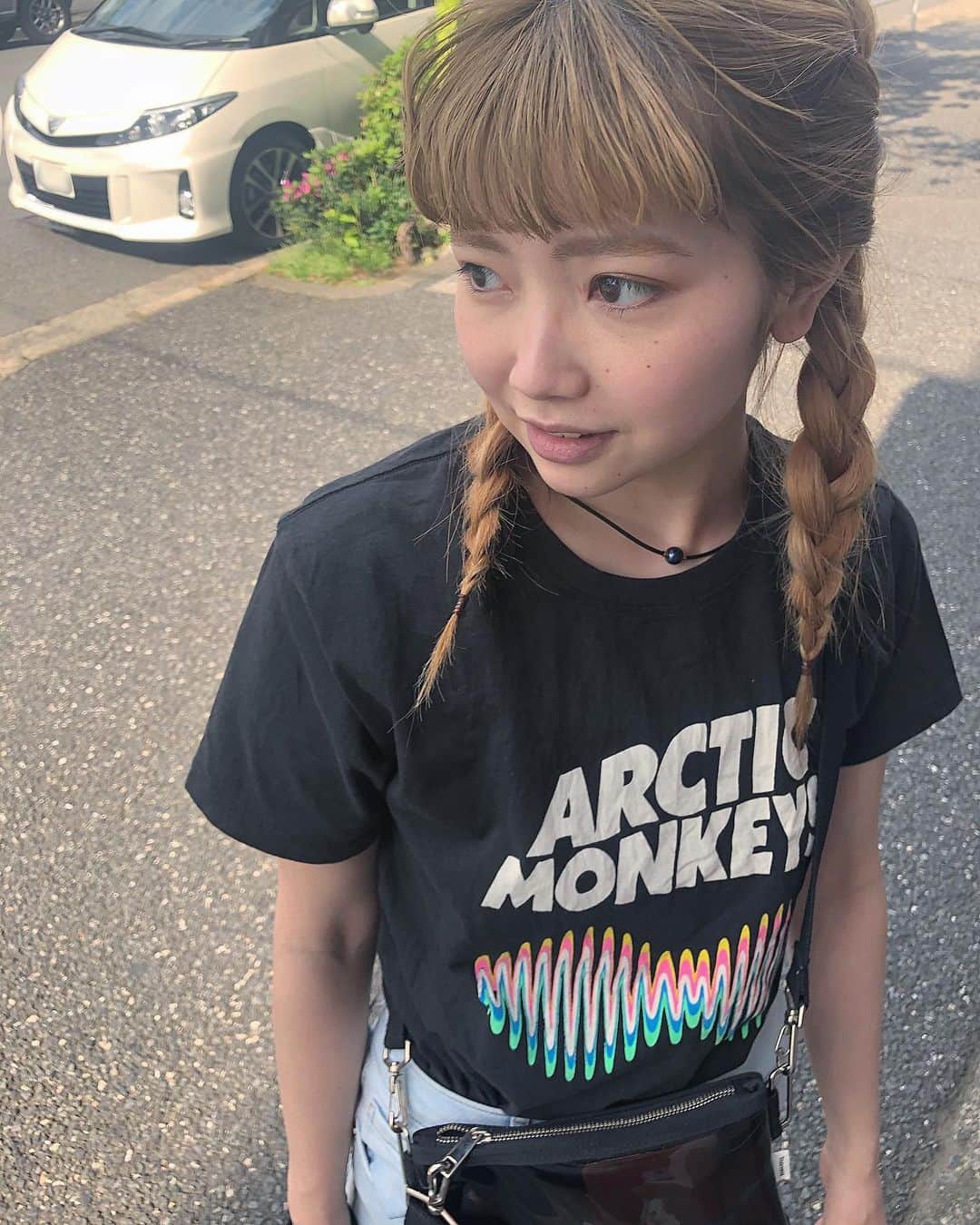 のインスタグラム：「今日暑かった〜〜☀️﻿ ス－パー行くだけで汗💦 ﻿ マスク暑すぎて一瞬外したら最高だったよ😷 早くおさらばしたいね👋もう少しかな〜〜。﻿ ﻿ ﻿ ﻿ ﻿#arcticmonekys  #fashion#code#todayscode#fashion#ootd#love#outfit#ootn#ootw」