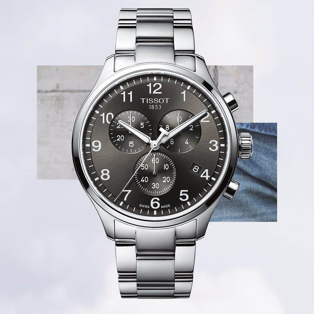 のインスタグラム：「The Tissot Chrono XL, an XL watch at an XS price. It’s time to make a BIG statement!  #Tissot #ChronoXL」