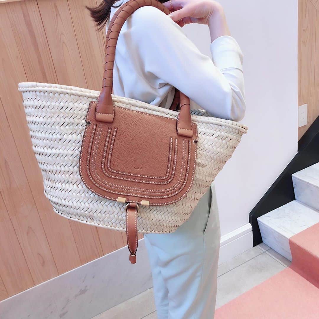 宇宙の香り クロエ Chloe MARCIE ミニ かごバッグ CHC21US832C9725M ブラウン