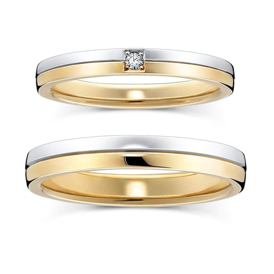 ラザール ダイヤモンド ブティック公式 | 婚約・結婚指輪さんのインスタグラム写真 - (ラザール ダイヤモンド ブティック公式 | 婚約・結婚指輪Instagram)「透明感が魅力のプラチナと、洒落たムードを漂わせるイエローゴールドのコンビネーションが特長のマリッジリング「マーキー」。﻿ ﻿ みずみずしさをたたえながら、すっきりとしたフォルム。さらにスクエアにセッティングしたダイヤモンドが強く、毅然としたクリエーションを表現する。﻿ ﻿ マスキュリンなムードは、モダンなファッションとのコーディネーションも難なく溶け込む。﻿ ﻿ ノーブルなデザインは、新しい時代の愛の形。﻿ ﻿ ▶︎プロフィールのリンクからHPをご覧いただけます。﻿ → @lazarediamond_boutique﻿ ﻿ #lazarediamond #ラザールダイヤモンド #世界三大カッターズブランド #結婚指輪 #結婚式準備 #花嫁 #bridaljewelry #全国のプレ花嫁さんと繋がりたい #結婚準備 #marry花嫁 #卒花 #プレ花嫁さんと繋がりたい #結婚指輪3マリッジリング #エンゲージリング #2020夏婚 #大人婚 #令和婚 #2020秋婚 #2020冬婚 #marriagering #新婚生活 #結婚指輪探し #ブライダルジュエリー #指輪探し #エタニティリング #婚約指輪探し #結婚指輪選び #プレ花嫁2020 #指輪選び #婚約指輪選び」5月13日 17時08分 - lazarediamond_boutique