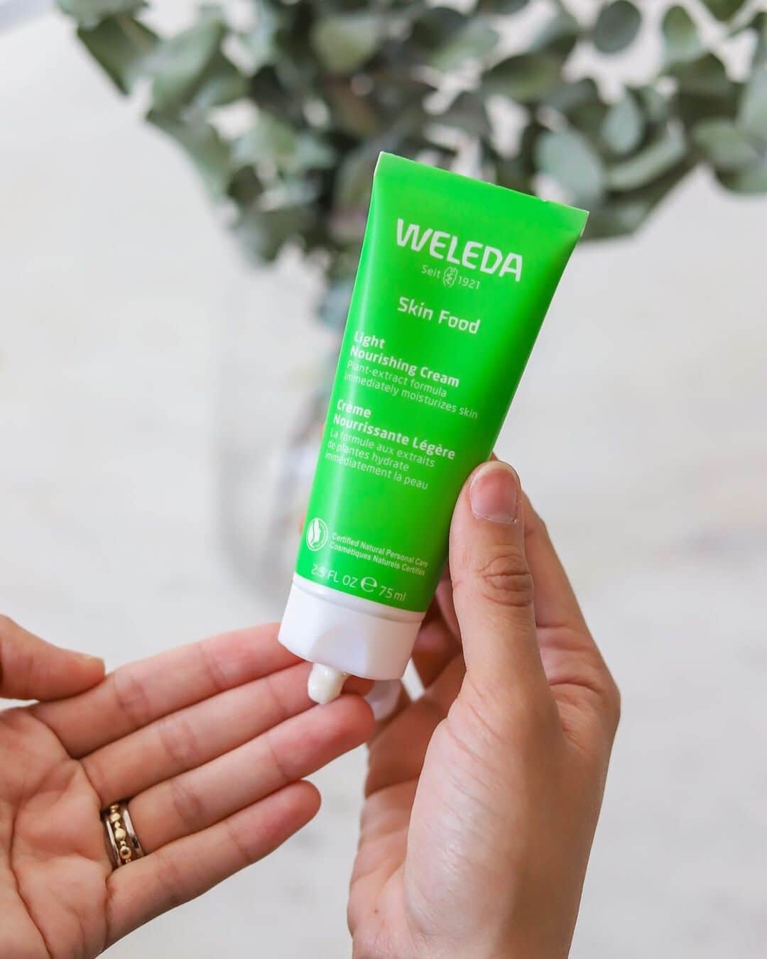 Weledaのインスタグラム：「Looking for a light and fast-absorbing moisturizer that's ideal for everyday use? 💚 Look no further than Skin Food Light! #WeledaSkinFood」
