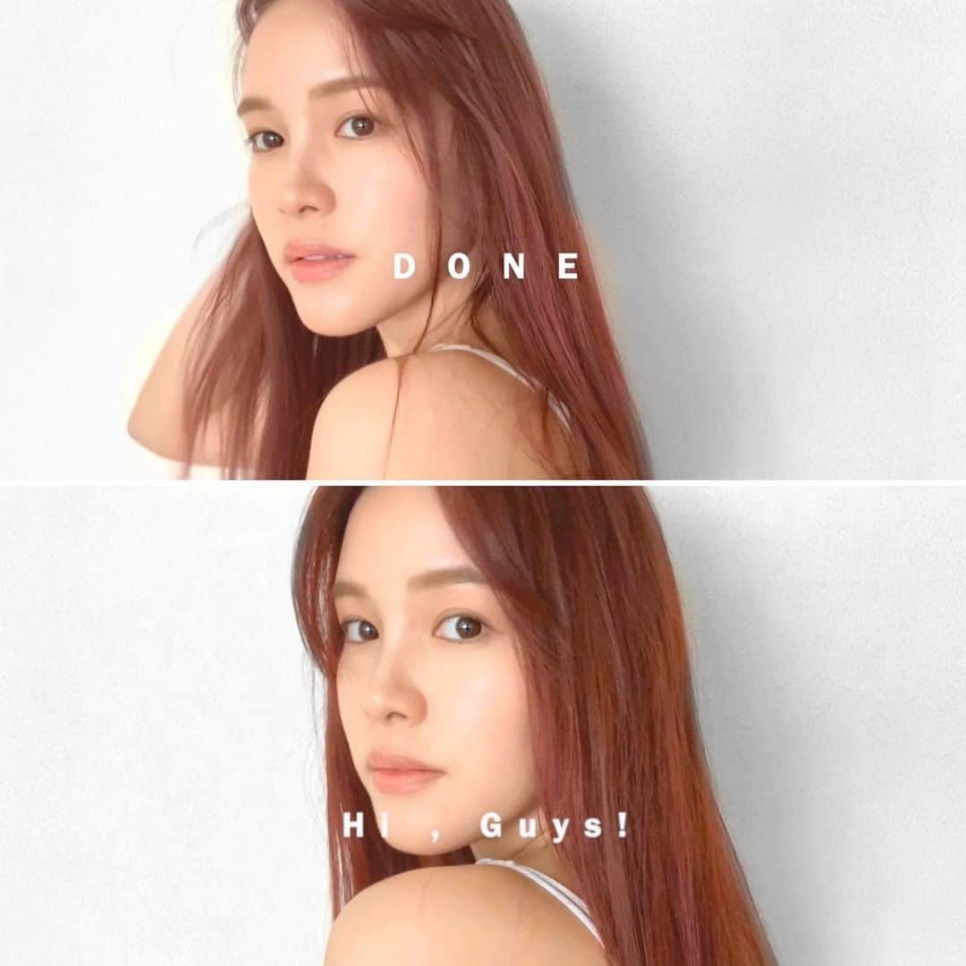 Lilmeのインスタグラム：「【 Check out my new upload🤎】 コロナの影響で美容室に1ヶ月行けてないのでお家でセルフカラーの模様を撮影しました、良かったらみてね ☺︎♡」