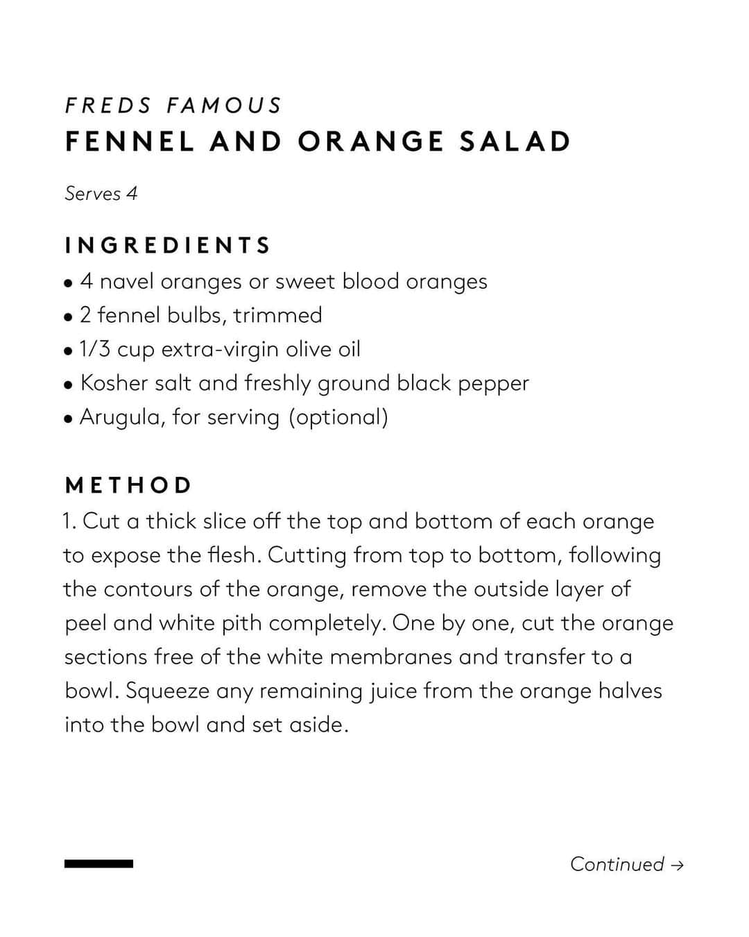 barneysnyofficialさんのインスタグラム写真 - (barneysnyofficialInstagram)「Ready to refresh your at-home meal prep? Mix up Freds’ Fennel and Orange Salad…swipe for the recipe. #barneysnewyork #cookingathome」5月13日 22時59分 - barneysny