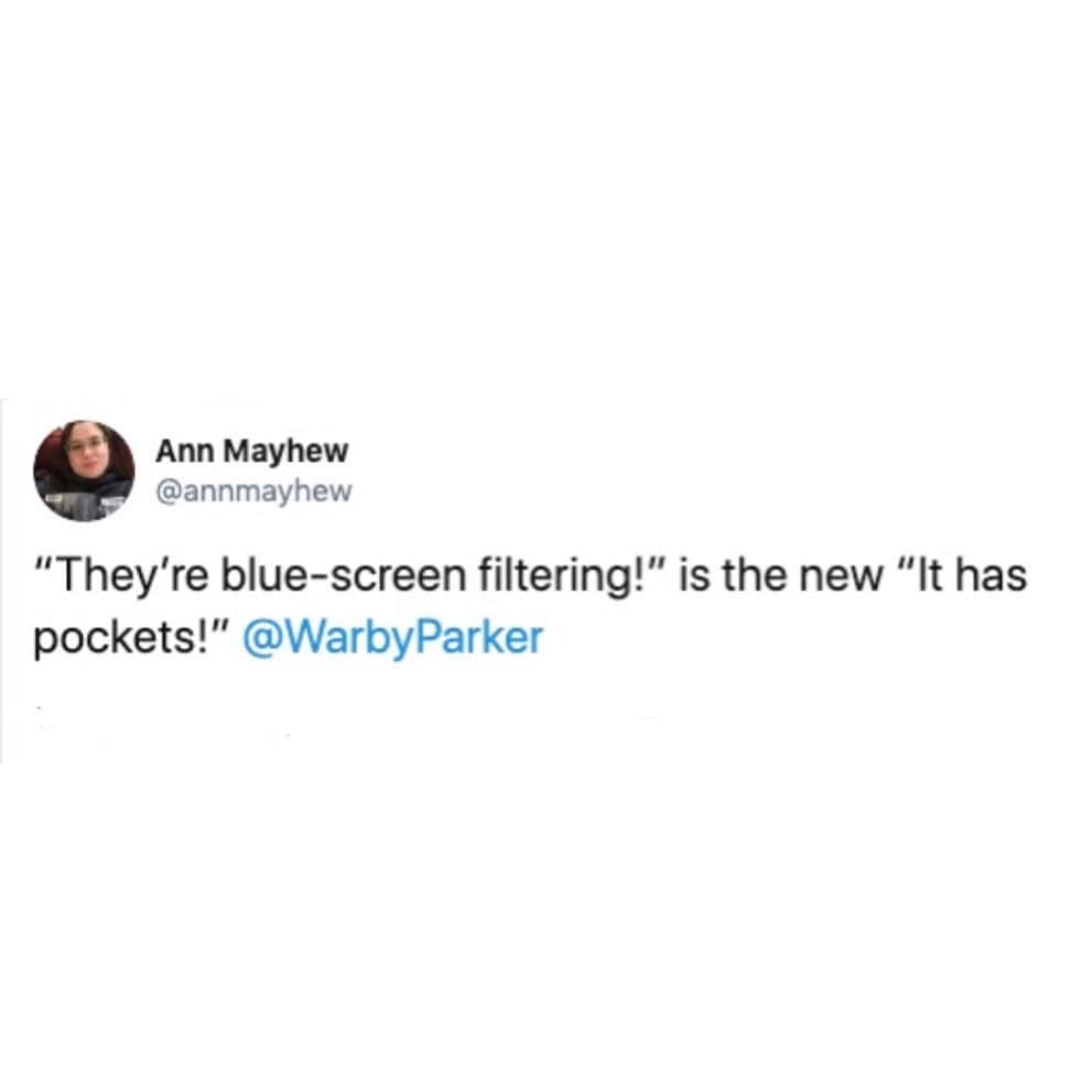 Warby Parkerのインスタグラム：「Looking for blue-light-filtering lenses? We’ve got you covered 👍 Head over to our link in bio for more info!」