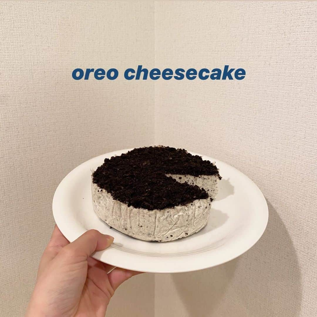 神﨑沙穏さんのインスタグラム写真 - (神﨑沙穏Instagram)「🥣♡ #oreocheesecake #おうちカフェ」5月14日 0時55分 - i_am_saon