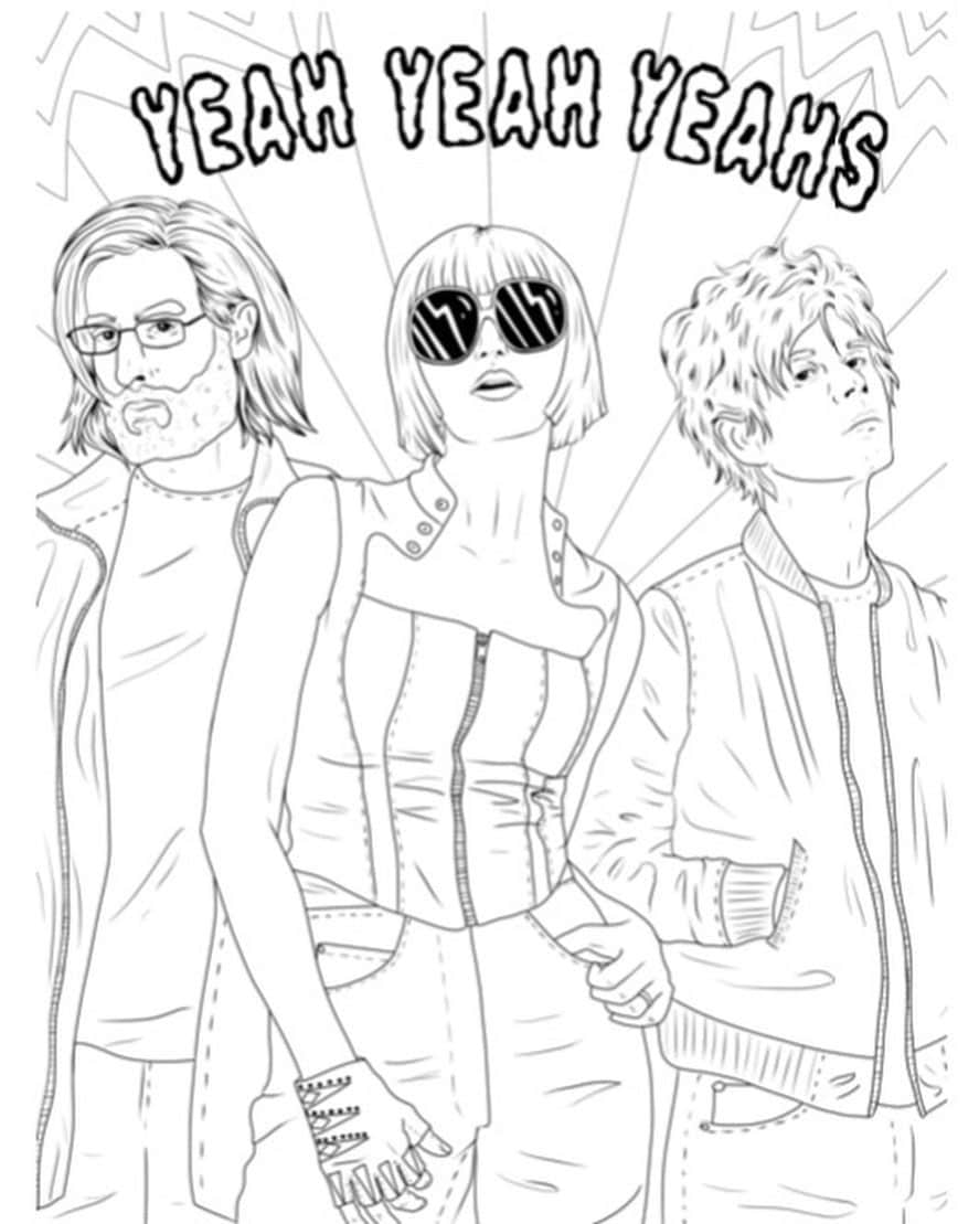 のインスタグラム：「We are featured in the very rad The Big Coloring Book of @firstavenue Part 2, organized by our friend @harmarsuperstar 🌟 It’s available now, is a great stay at home activity, and makes for a great gift!  If you’ve ever wondered what @little_vampire looks like in blue jeans, @brianchase123 looks like as a blonde or what @ko looks like with tiger stripes, here’s your chance to find out!  Share & tag any quarantine masterpieces and we’ll re-share our favs! 👩🏻‍🎨👨🏻‍🎨👨🏻‍🎨 . Illustrated by @stace_of_spades @michaelgaughanfunpix & @laura_hauser Link to purchase in @coloringbooksforacause bio Proceeds go to benefit Twin City Music Community Trust」
