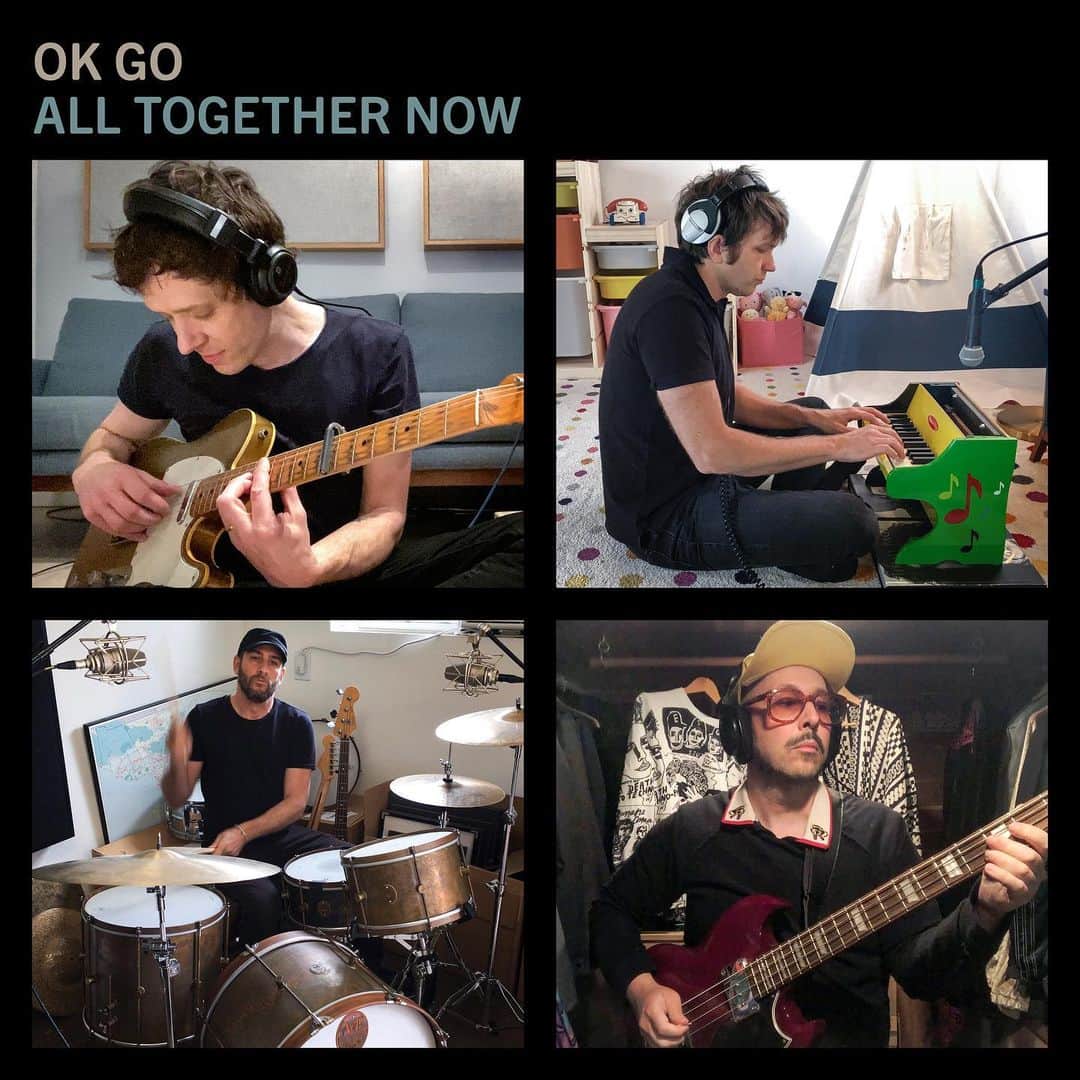 ダミアン･クーラッシュのインスタグラム：「We released a new song today. It was inspired by the nightly cheering in neighborhoods around the world for frontline workers.  We call out into the night to reassure each other that human goodness is rugged, that our capacity to care for each other is less fragile than our bodies.  Hope is precious right now.  Maybe we can share some with you.  The song, it’s video, and a letter I wrote about what inspired it are all at the link in my bio.  So much love to @geoffshelton for all he did to make the video possible.」