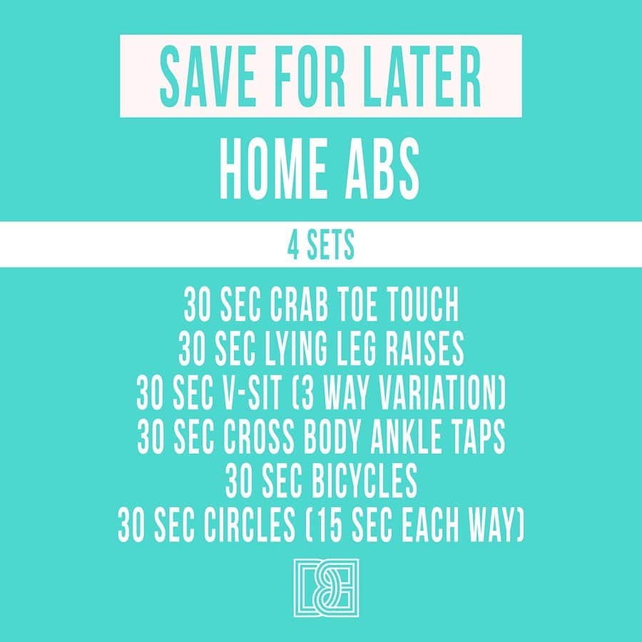 Danielle Robertsonさんのインスタグラム写真 - (Danielle RobertsonInstagram)「HOME ABS!! ͈ Make sure to give this workout some love and save for later! It’s time for a no equipment ab burner! You’re going to ABS-olutely love this workout… I think I should just end the caption now because I ABS-olutely nailed it. The only thing funnier than a pun is when the pun is repeated twice and you capitalise it. You’re welcome.  Decided to add a little razzle dazzle to my usual ab routine, give this workout a try and TAG YOUR WORKOUT BUDDY!  If you’re looking for more BANGER home workouts make sure to check out my HOME Active program available exclusively on @fitplan_app 💪🔥 Link in my bio ❤️ ͈ WORKOUT ͈ - 30 sec Crab Toe Touch - 30 sec Lying Leg Raises - 30 sec V-Sit (3 way variation) - 30 sec Cross Body Ankle Taps - 30 sec Bicycles - 30 sec Circles (15 sec each way)」5月14日 6時25分 - dannibelle